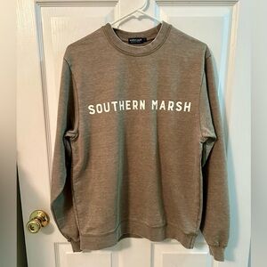 Southern Marsh Hatteras Seawash Sweatshirt in dark olive